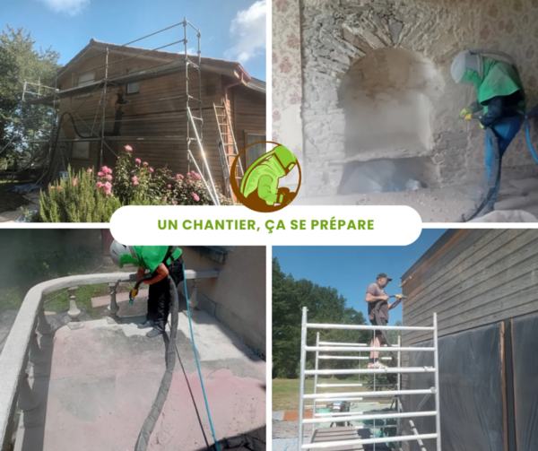 La réalité d’un chantier d’aérogommage