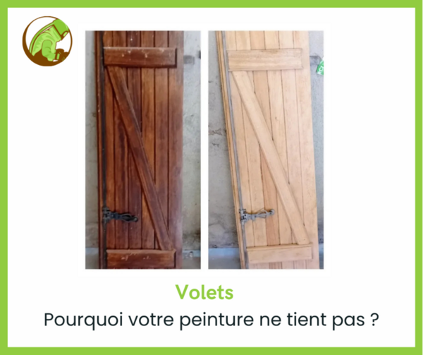 Pourquoi votre peinture ne tient pas sur vos volets ?